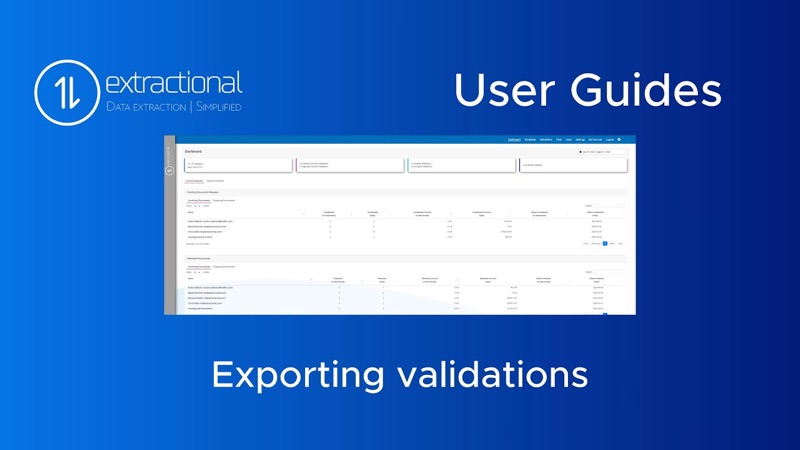 Video: User guide: exporting validations